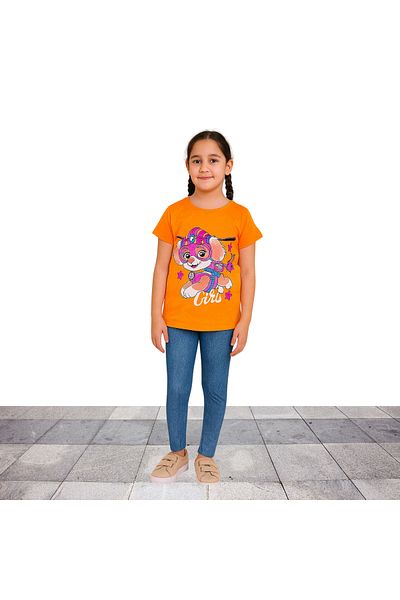 Fox Moda Paw Patrol Lycra Tights Bottom Top Double Girl's Set