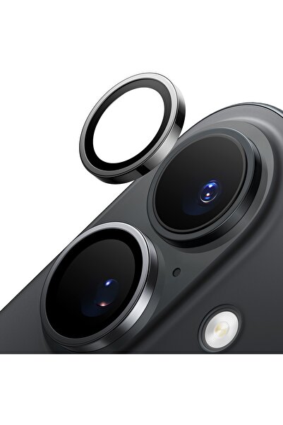 TORRAS Folie foto pentru iPhone 16 Plus - Torras Lensguard - Protecție cameră - Negru