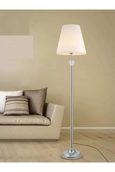 rexa Modern Fabric Classic Standing Lamp Vintage Tall Pole Floor Lamp for Bedroom Living Room