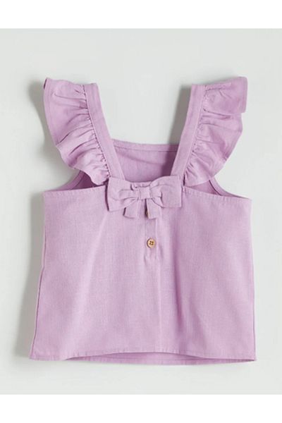 LC Waikiki Lc Wai̇ki̇ki̇ Lilac Bow Girl's Blouse and Skirt 2-Pack