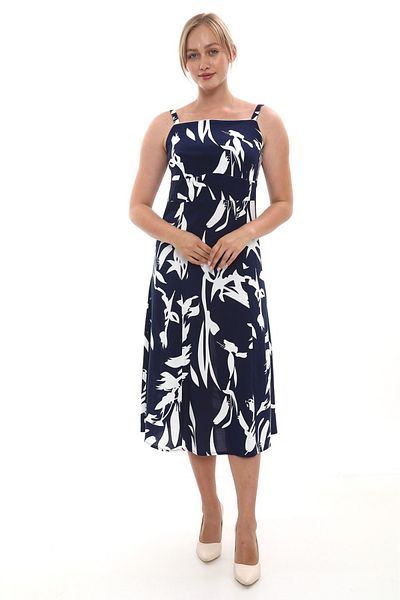 etselements Midi Length Summer Dress with Strap Detail