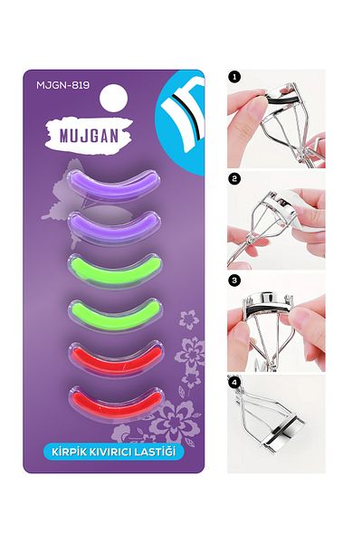 MUJGAN Colored Eyelash Curler Replacement Tires