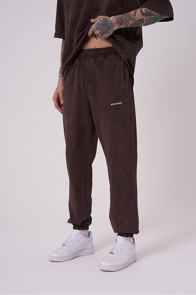Machinist Men's Relaxed Washed Oak Coffee Cloudy Sweatpants