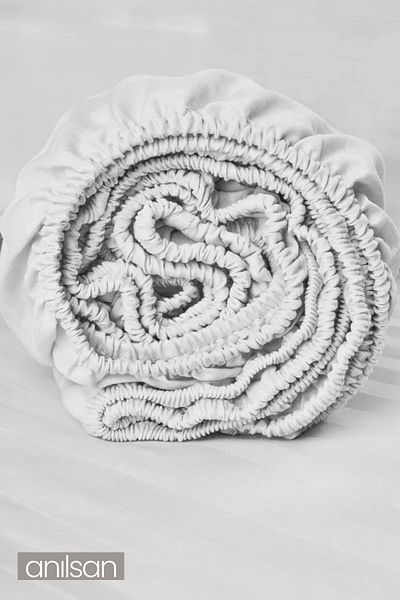 Anılsan Striped Double/Single Fitted Sheet 100% Cotton, 83 Wire