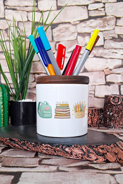 qoeuyl boutique Πολύχρωμες πεταλούδες με τυπωμένο κεραμικό θήκη για στυλό Des...