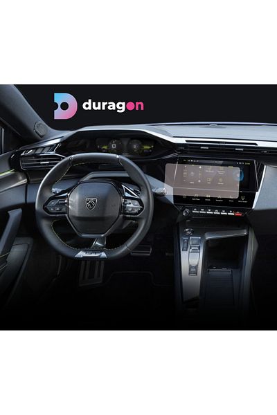 Citroen / Peugeot Navigation Display Protection Film, Duragon, Peugeot 408 2022+, Matte silicone, Installation kit