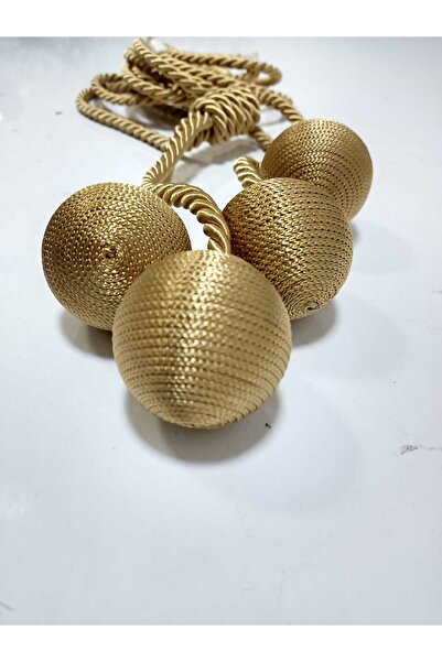 perdemhome 4 toplu el sarım hardal (107) altın tül perde fon kruvaze tavan ba...