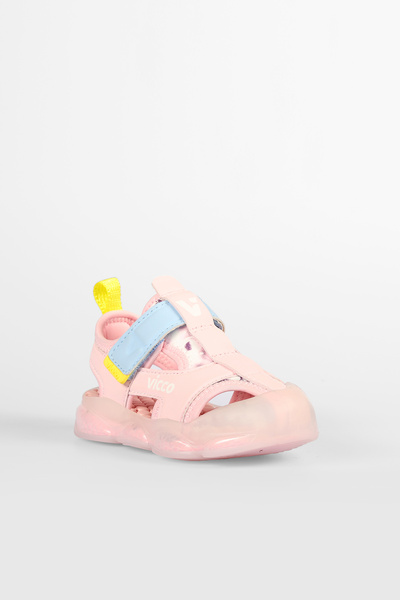 Vicco Live Lighted Baby Girl Powder Sandals