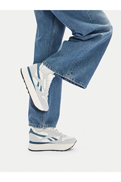 Reebok Teniși de damă albi REEBOK-CLASSIC LEATHER TRIPLE LIFT 100211388 Gri Bleumarin