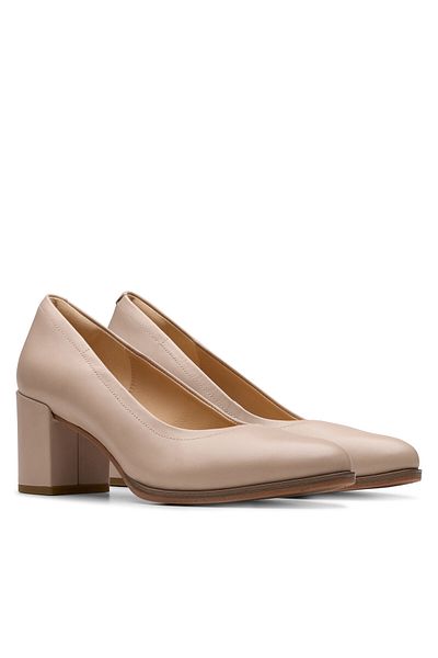 CLARKS Women's Half-boots beige CLARKS-26181336 632 SAND LEATHER