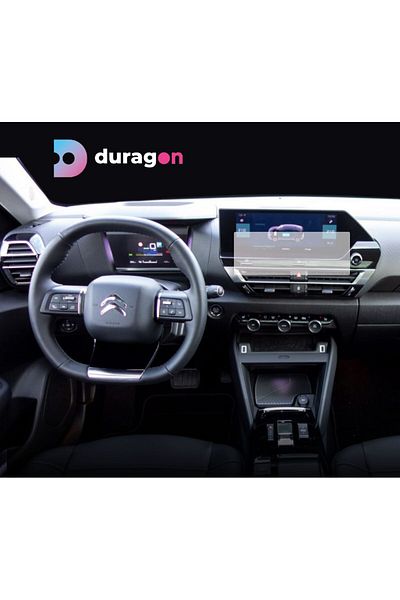 Citroen / Peugeot Duragon navigation display protection film, for Citroen C4 2020+, matte, installation kit