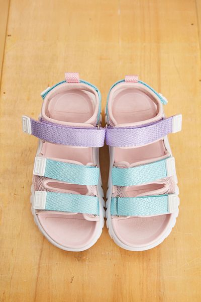 Vicco Cube Lightweight Girls Preschool Powder Sandals