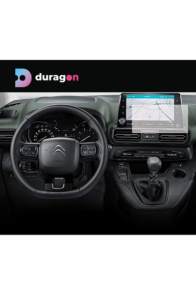 Citroen / Peugeot Navigation Protection Film Citroen Berlingo 2018+, Duragon, Matte silicone, installation kit