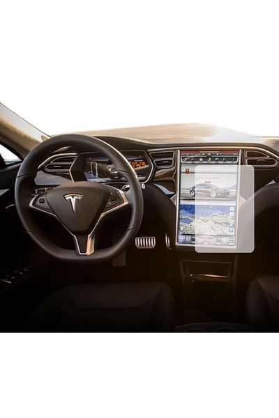TESLA Navigation Protection Film Tesla Model X 2015-2021, Duragon, silicone, installation kit