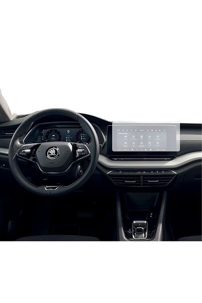 Skoda Navigation Protection Film 10'' Skoda Octavia 2024+, Duragon and Watches, Matte silicone, installation kit