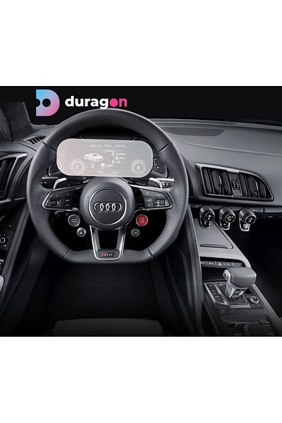 UNIVERSAL CAR Navigation Protection Film Audi R8 2015-2018, Duragon, Dashboard Clock Display Protection, Matte, kit