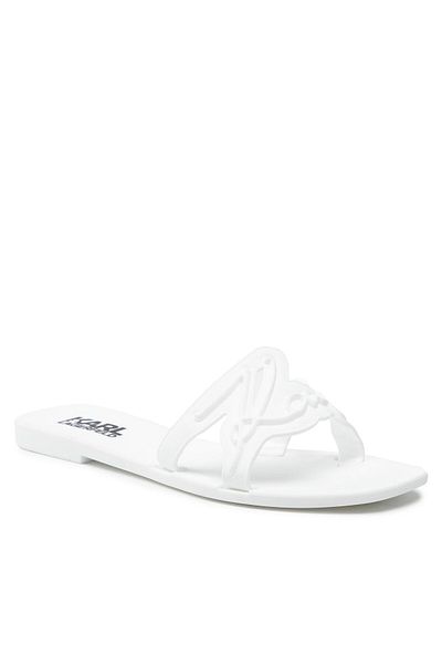 Karl Lagerfeld Women's Flip-flops white KARL LAGERFELD-KL80008 V11 WHITE RUBBER