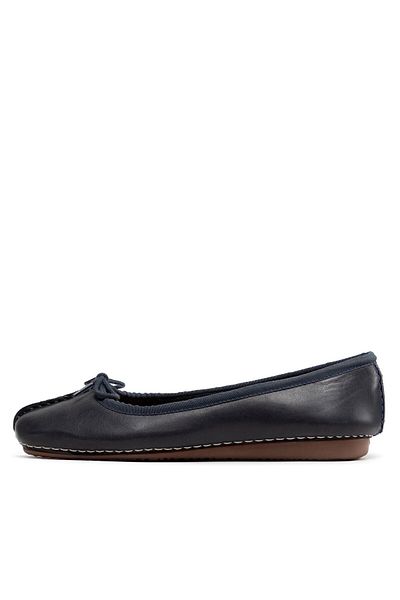 CLARKS Balerini pentru femei, albastru, cu model gheață și pistrui
