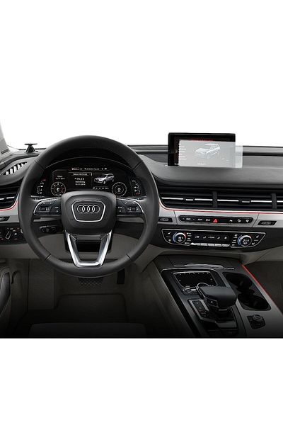UNIVERSAL CAR Navigation Protection Film Audi Q7 2015-2019, Duragon, Matte silicone, installation kit