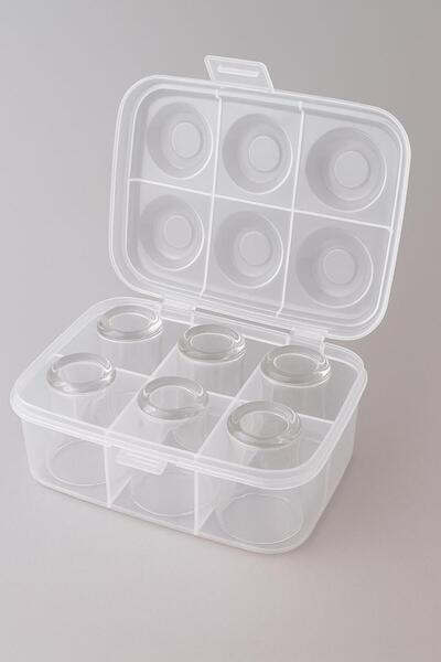 URVE Practical 6-Compartment Tea Cup Carrying Apparatus Container