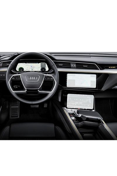 UNIVERSAL CAR Navigation Protection Film Audi e-tron 2019+, Duragon and AC Display, silicone, installation kit