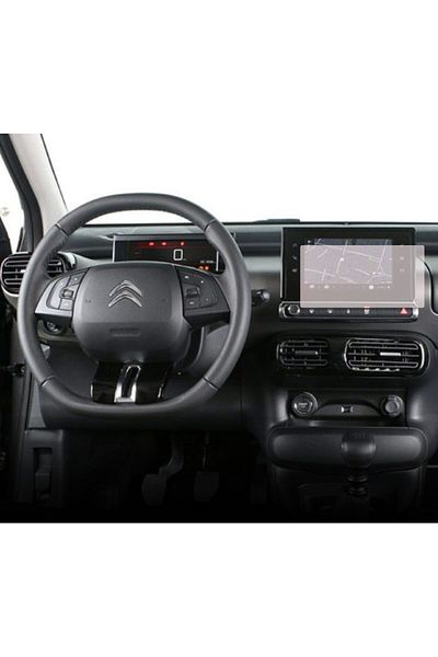 Citroen / Peugeot Navigation Protection Film Citroen C4 Cactus 2018-2020, Duragon, silicone, installation kit