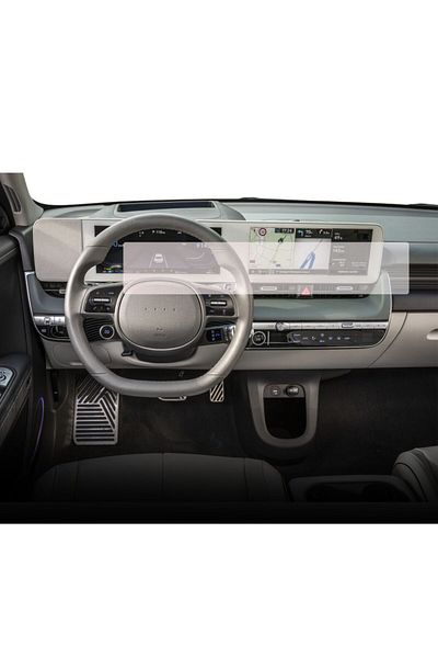 Hyundai Duragon navigation and dashboard clock protection film, for Hyundai Ioniq 5 2021+, matte, kit