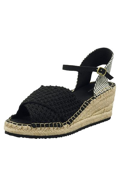 Gant Espadrile negre pentru femei GANT-LULIZA 30568950 G00 BLACK