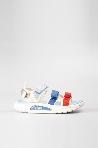 Vicco Cube Lightweight Boys Preschool White Sandals