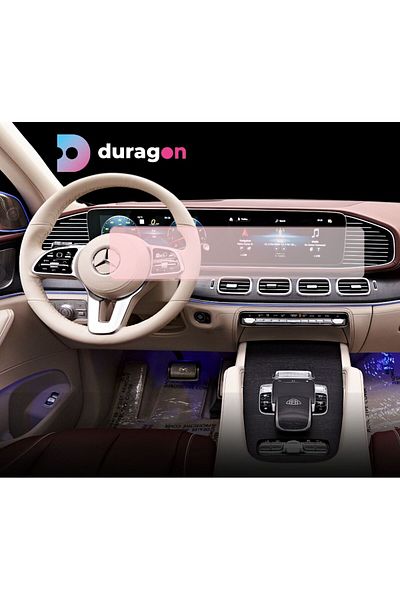 MERCEDES Duragon navigation and dashboard clock protection film, for Mercedes Benz GLS 2023+, matte, kit