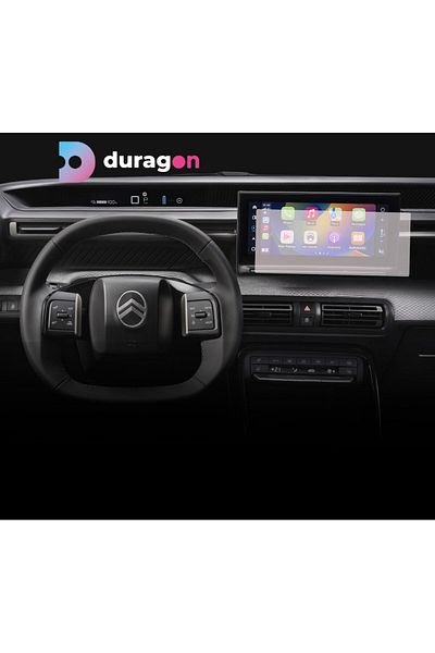 Citroen / Peugeot Navigation Protection Film Citroen e-C3 2023+, Duragon, silicone, installation kit