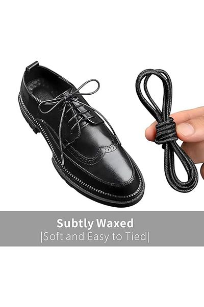 fulina Fomal Cotton Shoe Lace for Dress Boots, for Leather Shoes, for Business Oxford Shoes, 80cm,4 Pairs