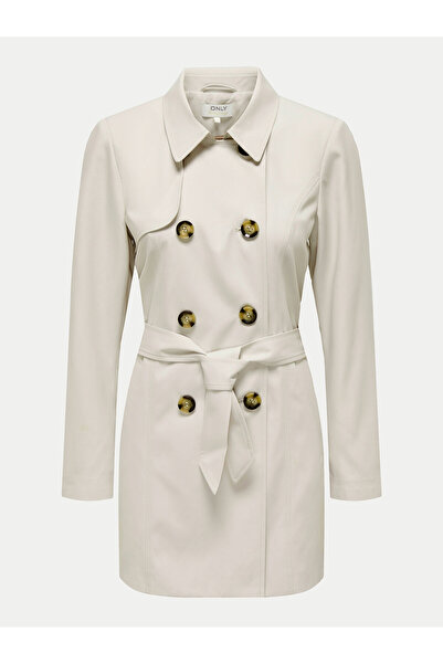ONLY Trench bej pentru femei ONLY-15191821 MOONBEAM