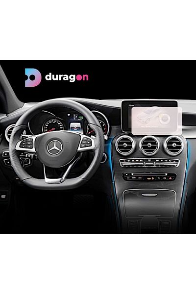 MERCEDES Duragon navigation display protection film, for Mercedes GLC (X253) 2015-2019, matte, installation kit