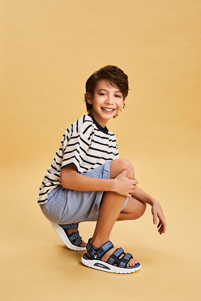 Vicco Cube Lightweight Men's Preschool Navy Blue Sandals