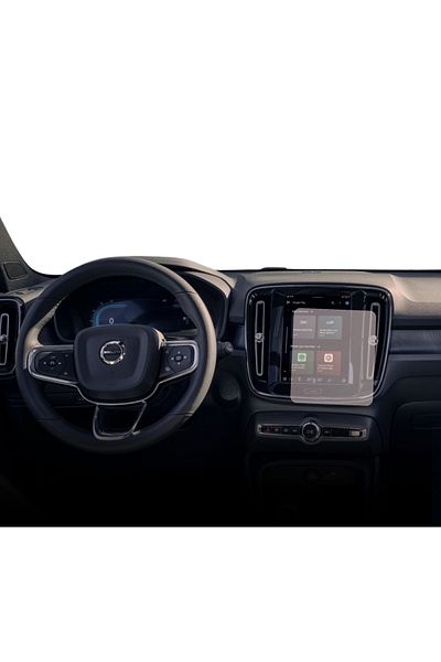 Volvo Duragon navigation and dashboard clock protection film, for Volvo XC40 Recharge 2022+, matte, kit