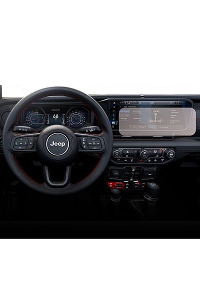 Jeep Duragon navigation display protection film, for Jeep Wrangler Willys 2023+, matte, installation kit