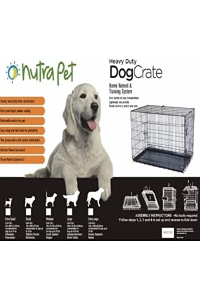 NUTRAPET باب مزدوج مع فاصل كبير جدًا 124*76*83.5 سم