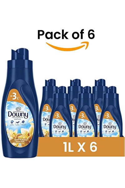 downy Vanilla & Musk Fabric Conditioner, 1L (Pack of 6)
