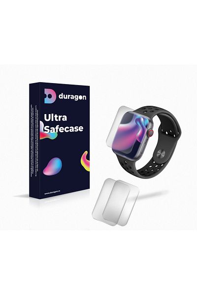 Generic Set of 3 Duragon silicone film, compatible with itel Smart Watch 1, screen protector, shockproof