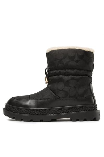 Coach Women's Snow Boots black COACH-CE303 BLK BLACK
