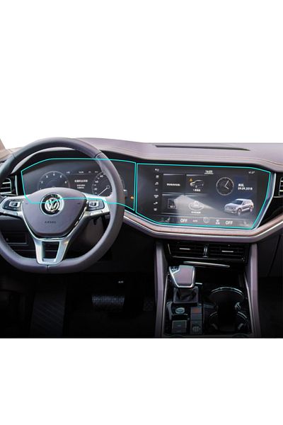 Volkswagen Duragon navigation and dashboard display protection film, for Volkswagen Touareg 2023+, kit