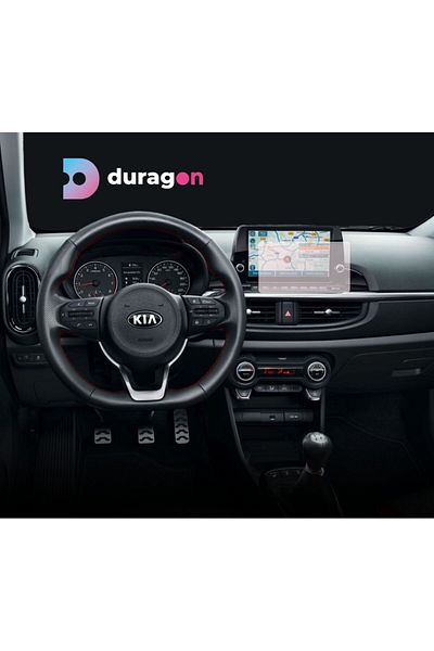Hyundai / Kia Navigation Protection Film Kia Picanto 5 doors 2020-2023, Duragon, silicone, installation kit