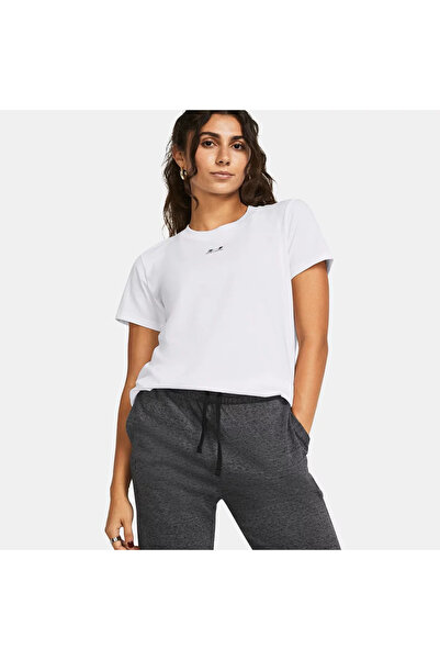Under Armour 1383648 Tricou pentru femei Ua Rival Core Ss alb