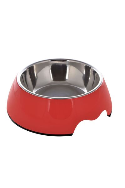 NUTRAPET Melamine Round Bowl Red XL:27 *9Cms 1400/ml47.2oz