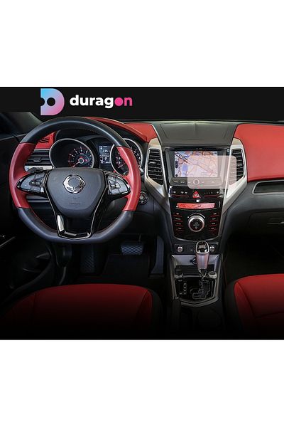 Ssangyong Kyron Duragon navigation display protection film, for Ssangyong Tivoli 2015-2019, matte, installation kit