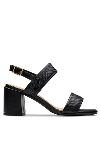 CLARKS Sandale damă negre CLARKS-26181300 BLACK INTEREST