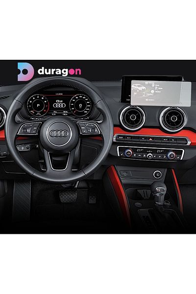 UNIVERSAL CAR Navigation Protection Film Audi Q2 2020+, Duragon, silicone, installation kit