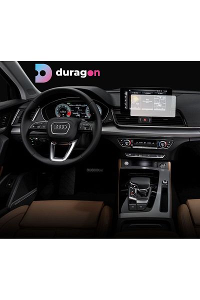 UNIVERSAL CAR Navigation Protection Film Audi Q5 2020-2024, Duragon, silicone, installation kit