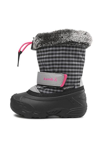 Kamik Girl Snow Boots gray KAMIK-NF9389 GPI GREY/PINK-GRIS/ROSE
